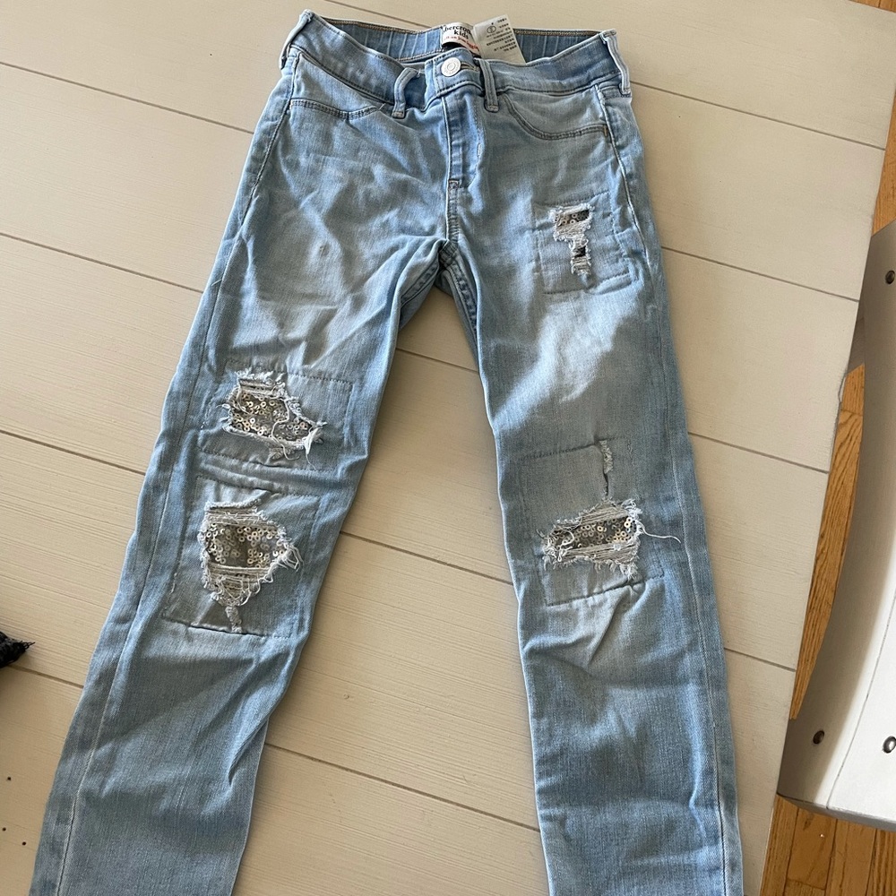 Abercrombie kids pull on Jean legging 9/10